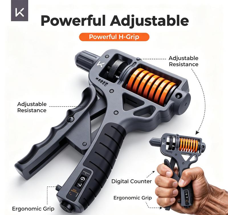 H-Forge™ – Adjustable Hand & Forearm Strength Trainer